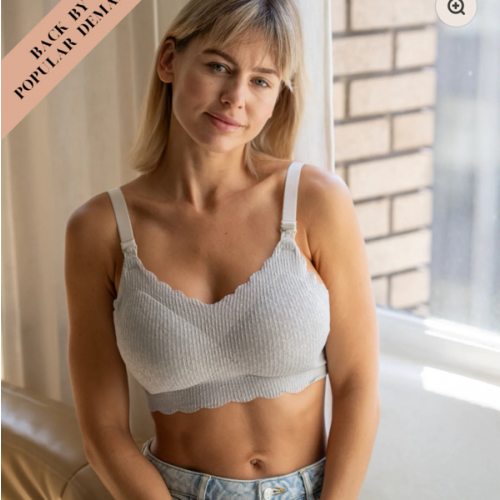Silver Moon Lace Nursing Bra