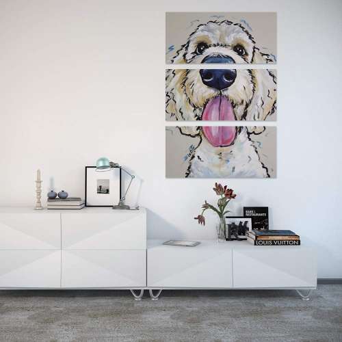 iCanvas ''Goldendoodle - Murphy Whimsical'' by Hippie Hound Studios