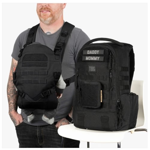 Daypack Diaper Bag & Baby Carrier Bundle - Durable, Versatile Gear – Tactical Baby Gear