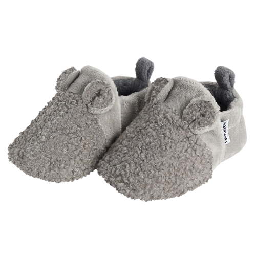 Gerber Baby Gender Neutral Plush Bootie with Ears, Sizes 0/3 Months - 6/9 Months