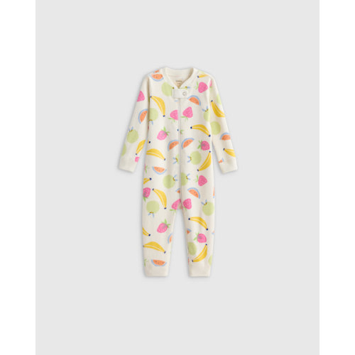 100% Organic Cotton One Piece Pajama - Baby in Fruit