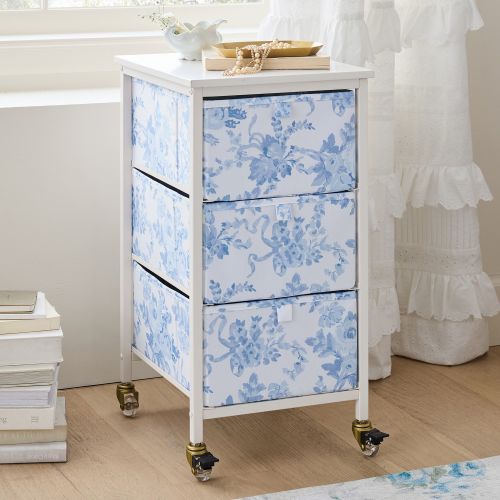 LoveShackFancy Printed Storage Cart (12.5"x24")