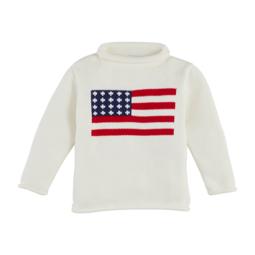 Flag Rollneck Toddler Sweater