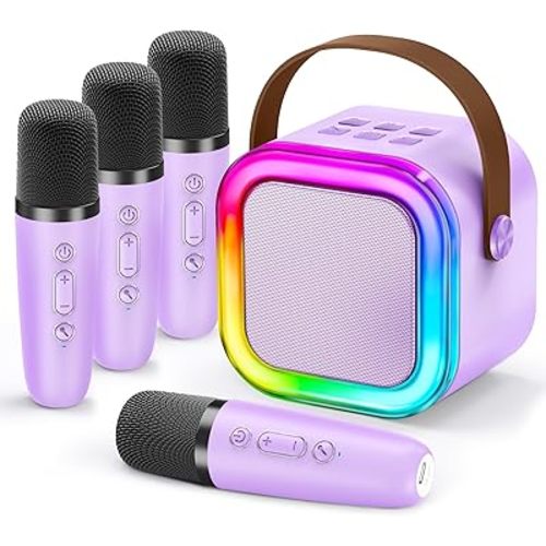 IROO Mini Karaoke Machine for Kids, Birthday Gifts Toys for Girls Ages 3-12