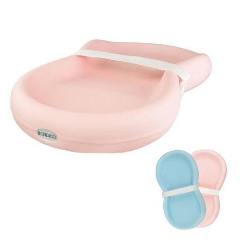Keekaroo Peanut Changer Baby Pink– The Original Made in USA Easy-to-Clean Changing pad and The only Shell Over Foam, Fully impermeable to Fluid - Limited Edition Color