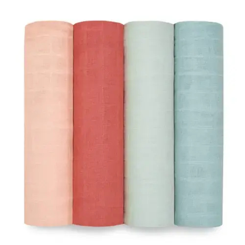 ADEN + ANAIS 4-PACK COTTON MUSLIN SWADDLE