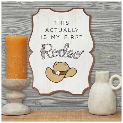 My First Rodeo Wood Wall Decor