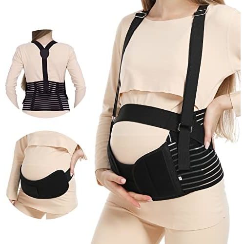 Belly Bands For Pregnant Women - Maternity Belt Pregnancy Support - Breathable Abdominal Binder, Back Support, Multiple Sizes And Colors For All Stages Of Pregnancy & Postpartum