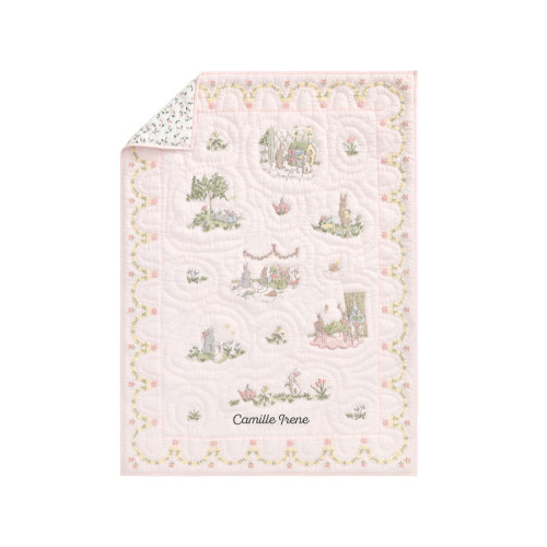 Personalized English Garden Baby Quilt | Pottery Barn Kids (Camille Irene)