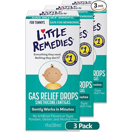 Little Remedies Baby Gas Drops, 1 Fl Oz (Pack of 3)