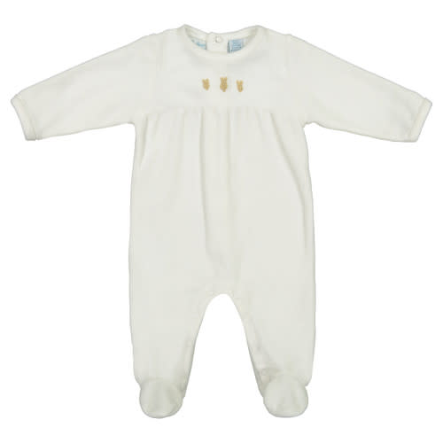Velour Bunny Romper