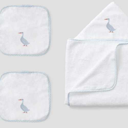 Kids' Hooded Towel ( Goose) 3 Piece Set