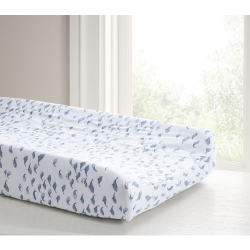 Watercolor Whale Changing Pad Cover | Pottery Barn Kids