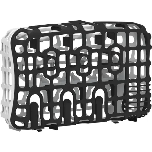 Dr. Brown's Dishwasher Basket for Small Baby Bottle Parts, Pacifiers, and Accessories, Clean, Store and Organize Newborn Essentials, BPA Free, Black