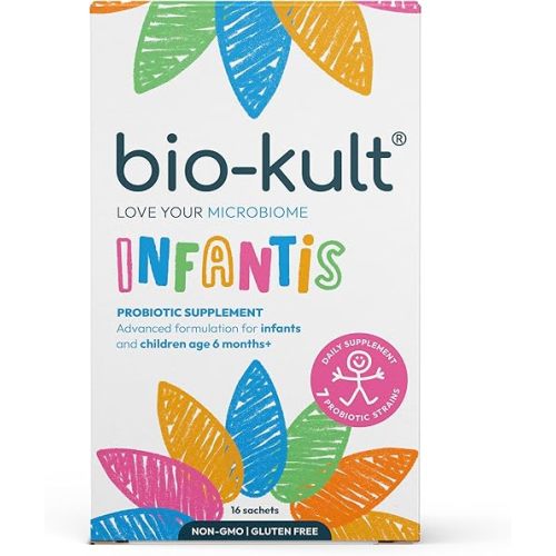 Bio-Kult Infantis | 7 Strains | Baby & Toddler Daily Digestive Support | Gut-Friendly Probiotics | 16 Sachets