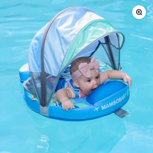 Mambobaby Float with Canopy and Tail Earth Blue