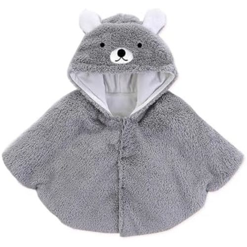 Boys Girls Capes Poncho with Hood Warm Coat Winter Outdoor Cloak for Baby Toddler