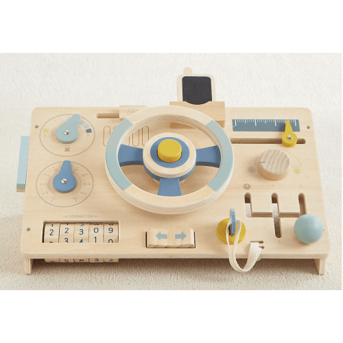 Wonder & Wise  Wooden Beep Beep Toddler Busy Board