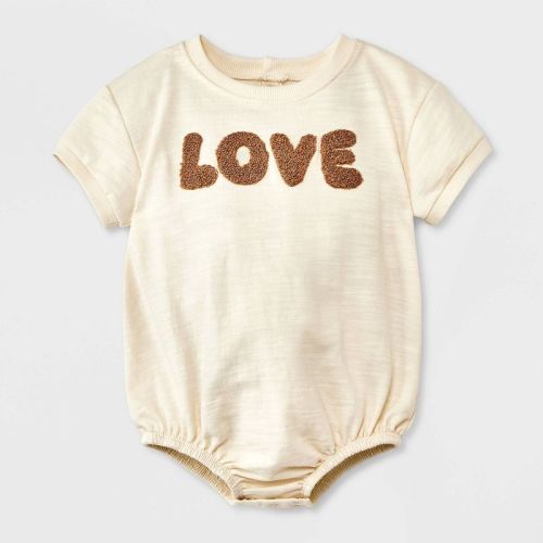 Grayson Mini Baby Kids' Love Graphic Romper - Off-White, Size: Infant0-3M