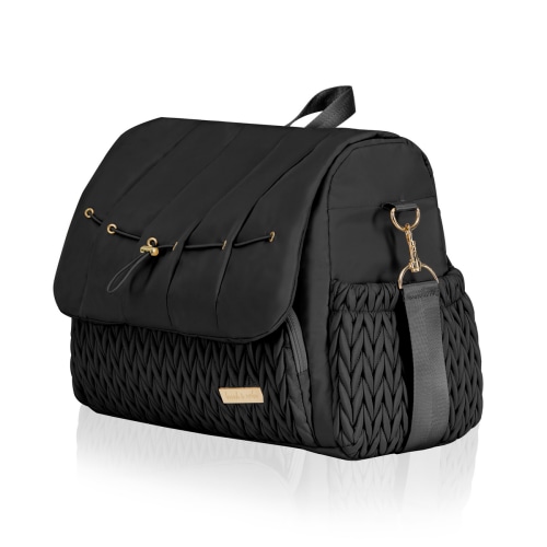 Hannah & Sophia Belle Convertible Diaper Backpack & Messenger Bag — buybuy BABY in Black Orchid