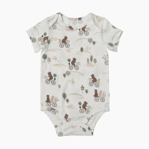 Loulou Lollipop Bodysuit (Tencel) - Bears On Bikes, 0-3 M
