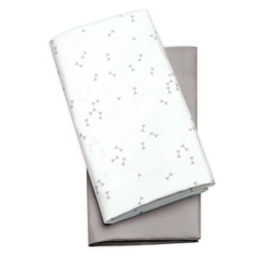 Chicco LullaGo Bassinet Sheets - 2-Pack in Grey