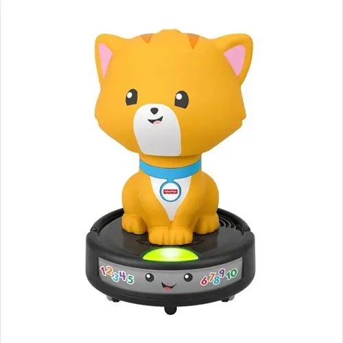 Fisher-Price Laugh & Learn Crawl-After Cat on a Vac, Musical Toy for Crawling Babies and Walking Toddlers