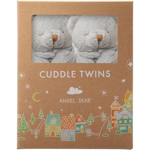 Angel Dear - Grey Bear Blankies Cuddle Twins 2 Piece Set
