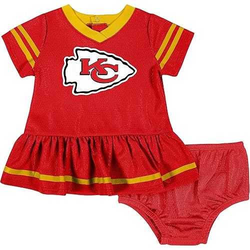Gerber Girls' NFL Team Jersey Dress and Diaper Cover