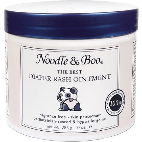 Noodle & Boo The Best Diaper Rash Ointment, Multi Purpose Baby Skin Care Zinc Oxide Ointment For Diaper Rash Prevention, Treatment & Relief, 10 Oz.