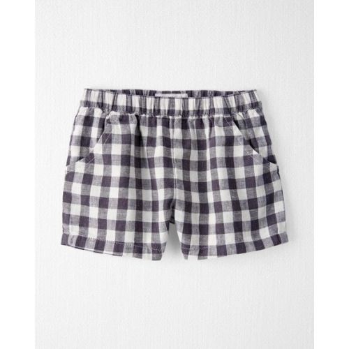 Baby Gingham Shorts Made With Linen - Little Planet | Carter's