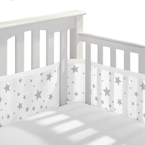 4 Pcs of Breathable Pads for Boys and Girls, Bring Sweet Dreams to Children, Skin-Friendly and Reliable, Mesh Fabric Padding Soft Cotton, (whiet Pentagram)