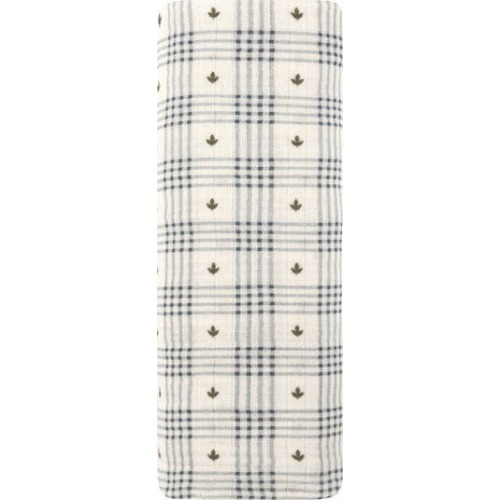 Cotton Floral Plaid Collection - Muslin Swaddle