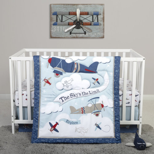 Harriet Bee Piper Adventure Awaits 4 Piece Crib Bedding Set & Reviews | Wayfair