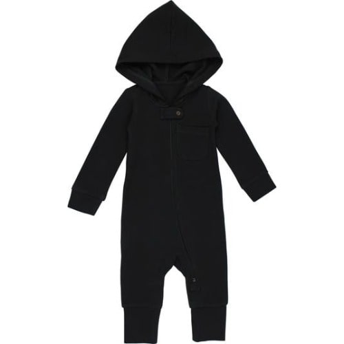 Hooded Thermal Organic Cotton Zip Footie, 9-12M