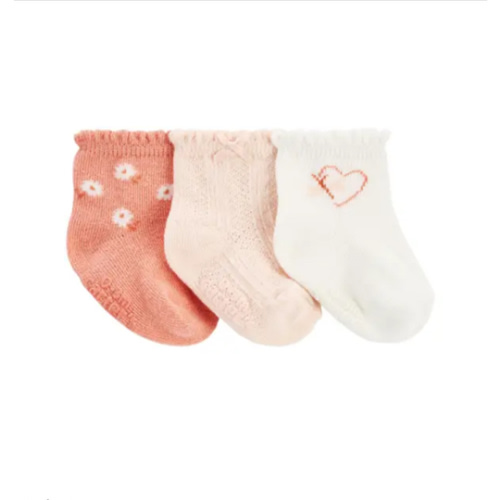 Infant Girl's 3-Pack Booties