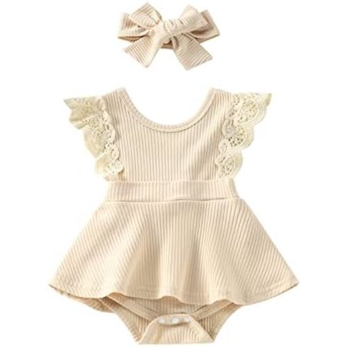 Baby Girls Summer Denim Romper Clothes Dress Newborn Onesie Sunsuit 3 6 9 12 18 Months One-Piece Jumpsuits Outfits