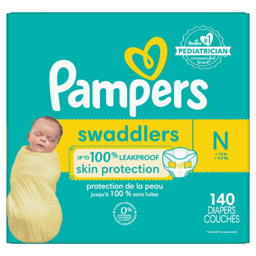 Swaddlers Soft Sensitive Skin Baby Diapers - Size 0 - 140ct