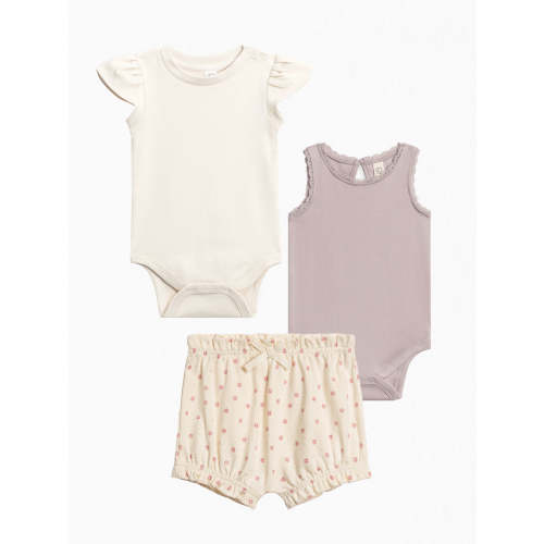 3-Piece Organic Baby Girls Summer Bundle