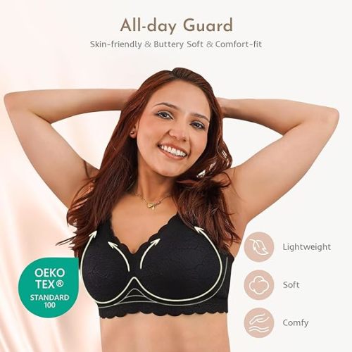 Nursing Bras for Breastfeeding, Seamless Ultra Comfort Maternity Bra, Natural Shape Pregnancy Bras for Women