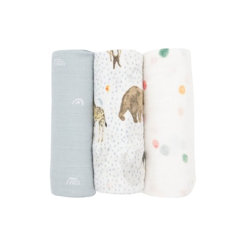 3-Pack Cotton Muslin Swaddle Blankets