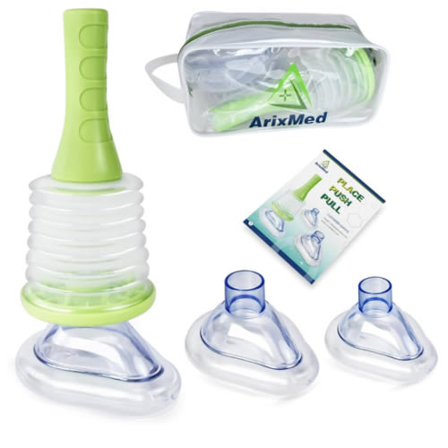 Choking Rescue Device, Portable Airway Suction Device for Children and Adults, First Aid Kit for Kids and Adults - Travel Kit