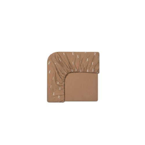 Organic Cotton Cot Sheet - Cosy Basil Spiced – Jamie Kay USA
