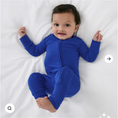 Electric Blue Zippy | Little Sleepies