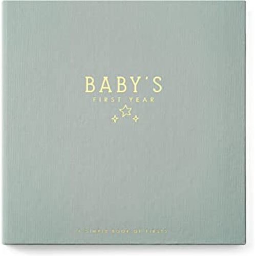 Lucy Darling Celestial Skies Theme Luxury Baby Memory Book - First Year Journal Album Photo Book To Capture Precious Memories - Keepsake Pregnancy Baby Record Book For Boy Or Girl