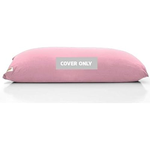 Yogibo Max Giant Bean Bag Chair Replacement Cover Only, Soft, Washable, Flamingo