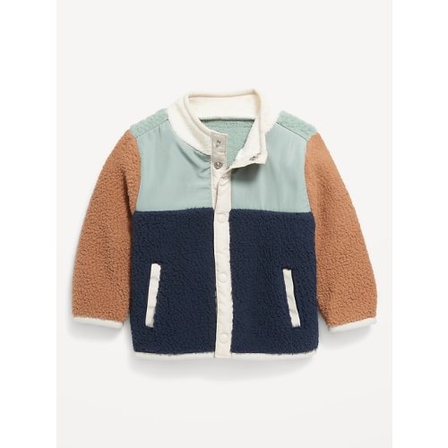 Mock-Neck Sherpa Jacket for Baby