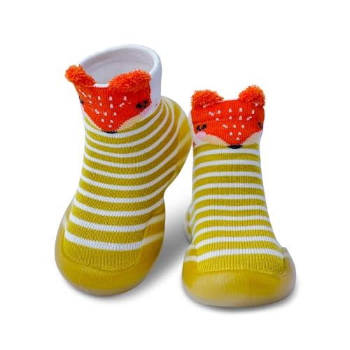 Dookeh Baby Shoes Boys Girls First Walking Shoes Non Slip Soft Sole Sneakers Toddler Infant Babygirl Sock Shoes