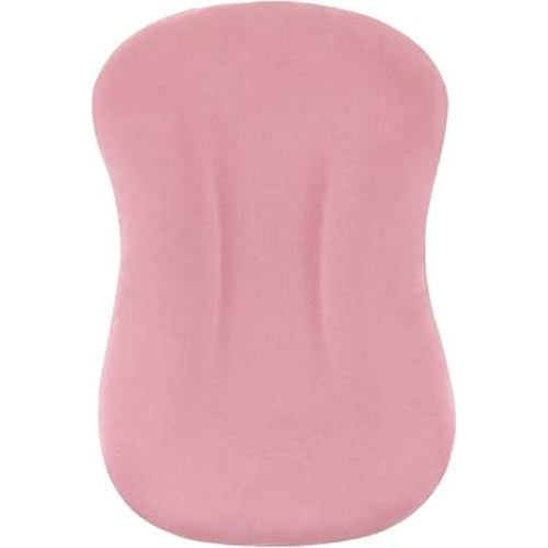 FUNUPUP Baby Lounger Cover Compatible with Snuggle Me Lounger, Rayon Made from Bamboo Infant Lounger Pillow Cover for Newborn, Removable Elastic Newborn Lounger Cover,Pink