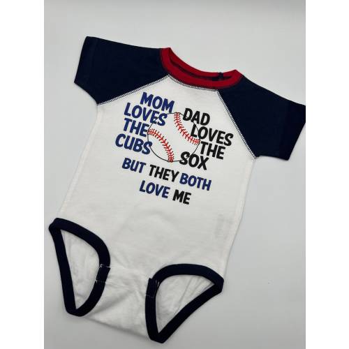 House Divided, Sox, Cubs t shirt, baseball shirt. bodysuit shirt, baby gift, sports rivals, team, Chicago
